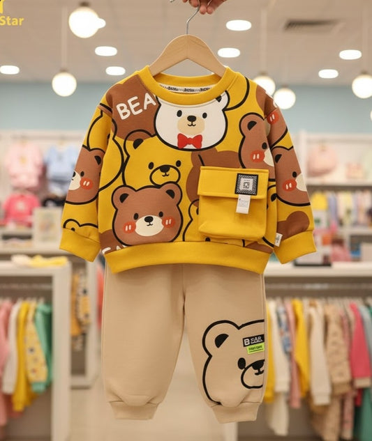 2 PCs printed Tracksuit for kids