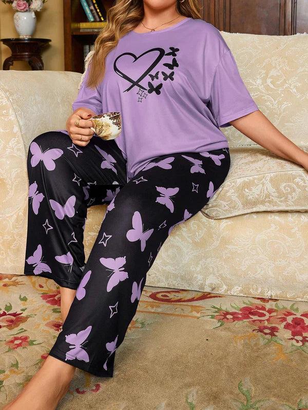 Butterfly Purple PJ Suit