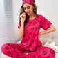 Atishi love heart printed night suit