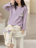 Lilac Pocket Flower Full Sleeves