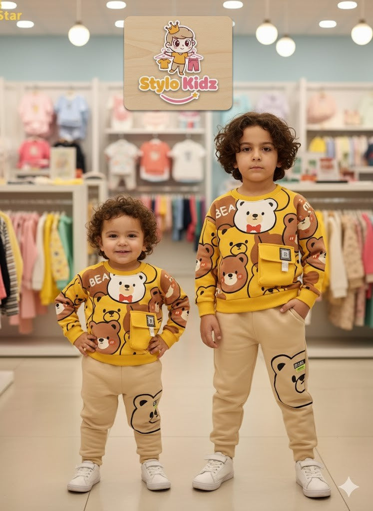 2 PCs printed Tracksuit for kids
