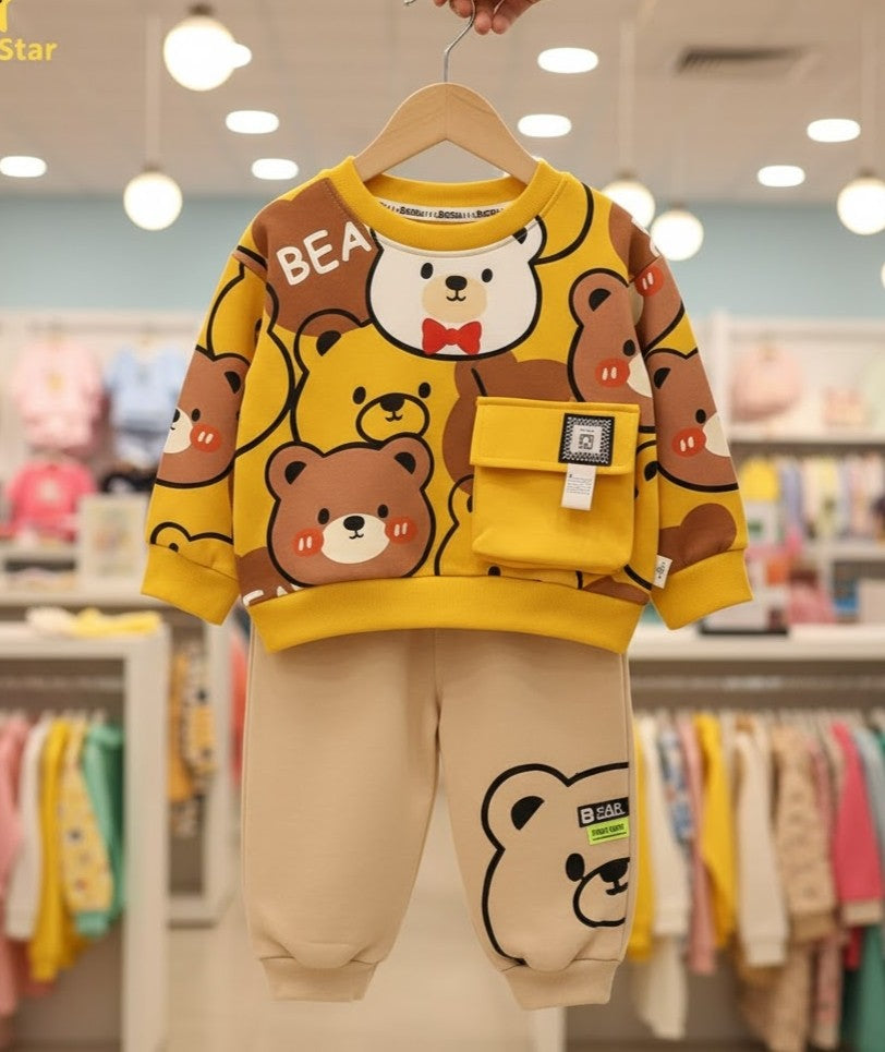 2 PCs printed Tracksuit for kids