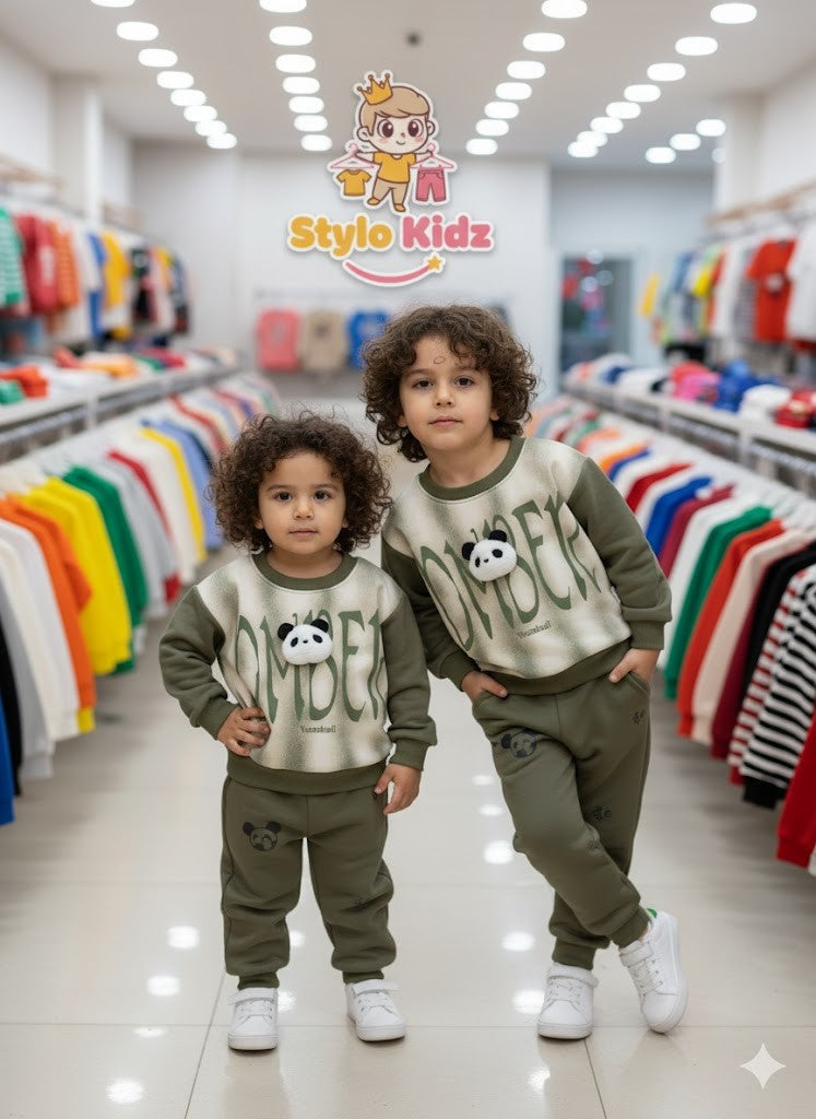 2 PCs printed Tracksuit for kids