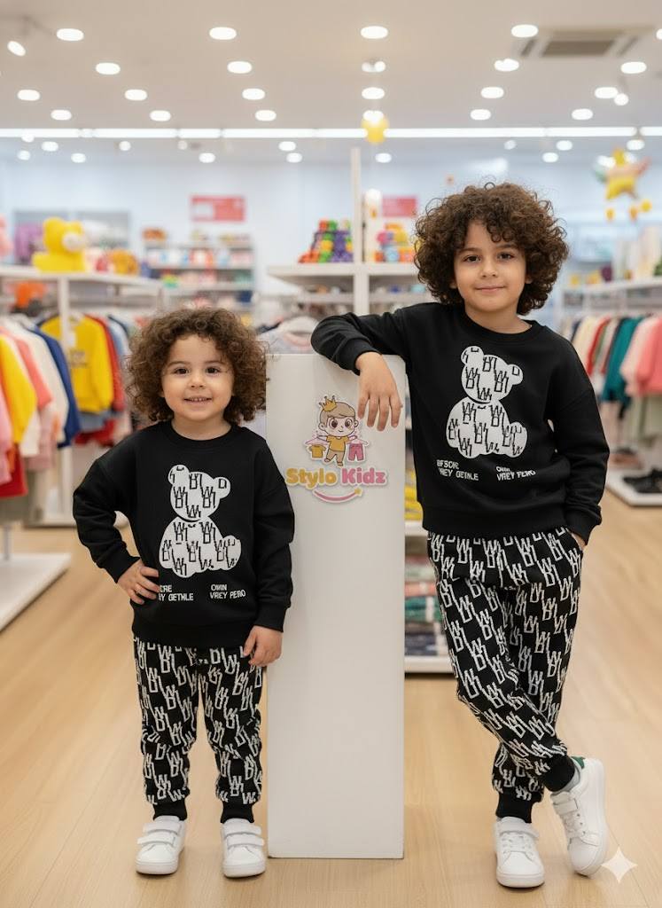 2 PCs printed Tracksuit for kids