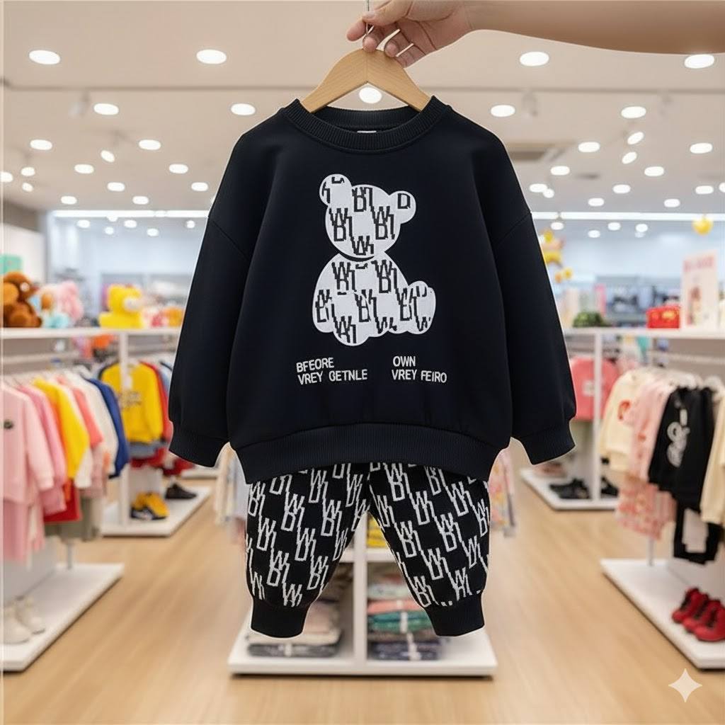2 PCs printed Tracksuit for kids