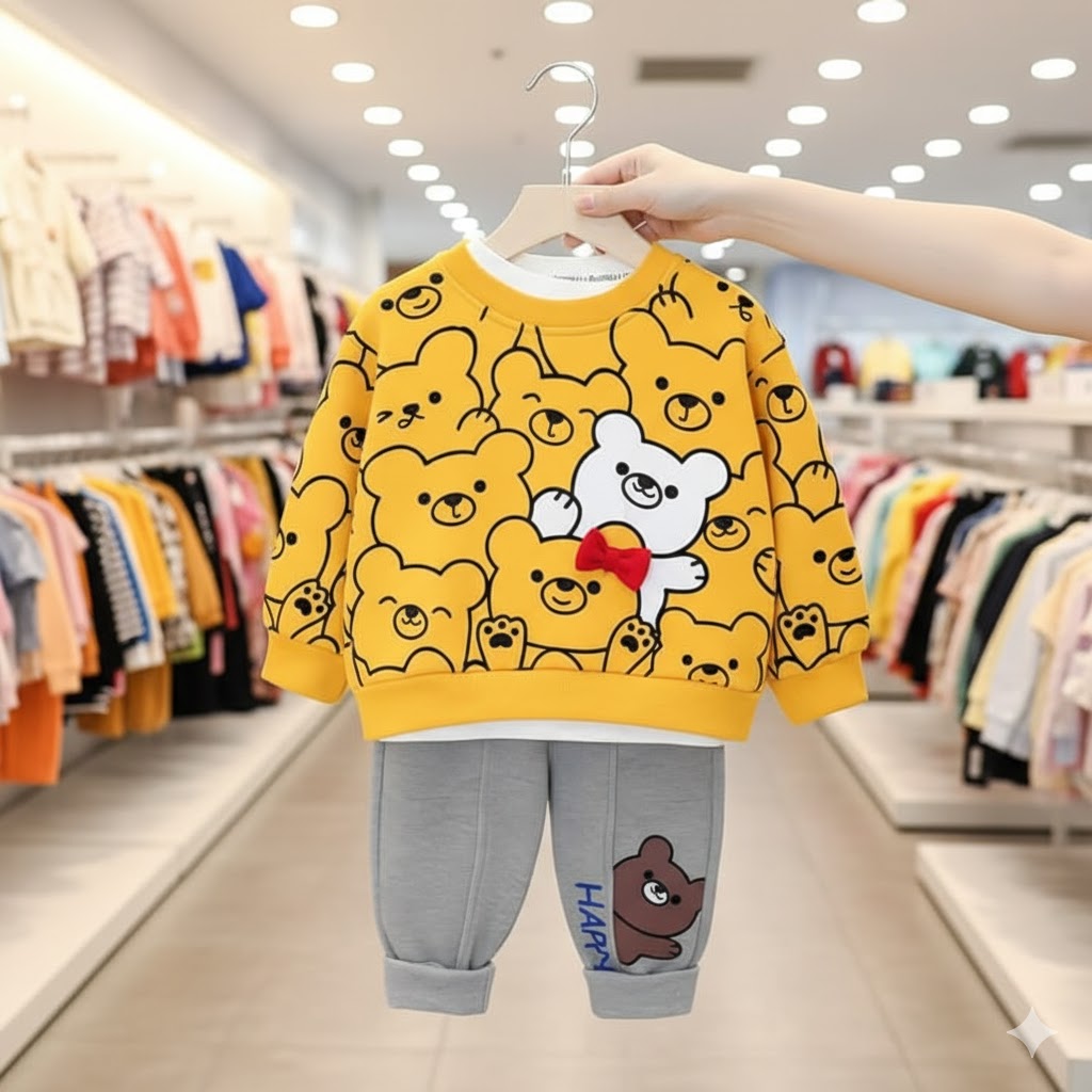 2 PCs printed Tracksuit for kids