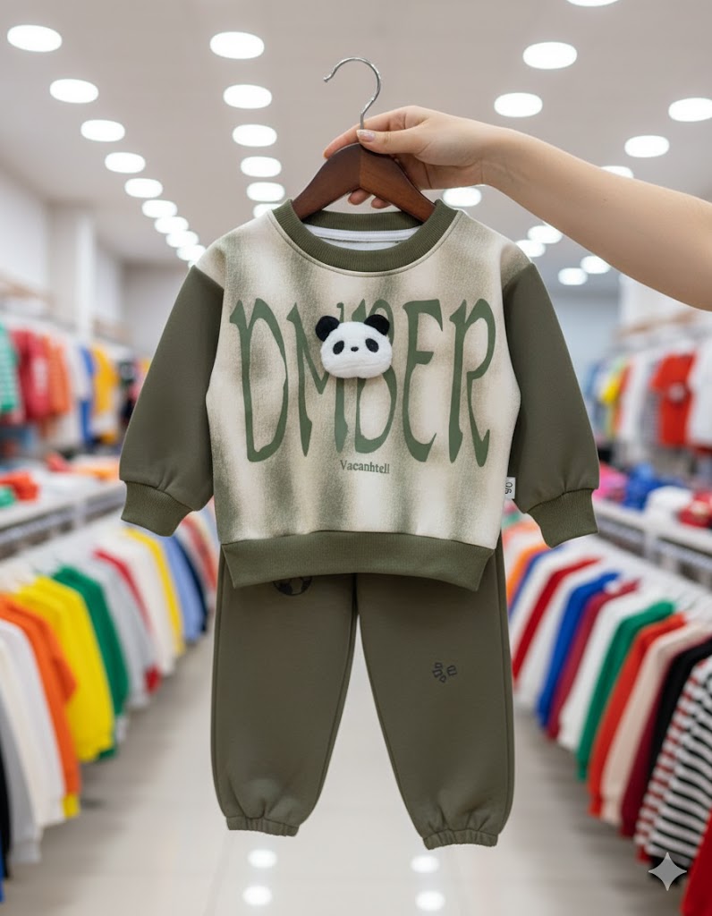 2 PCs printed Tracksuit for kids