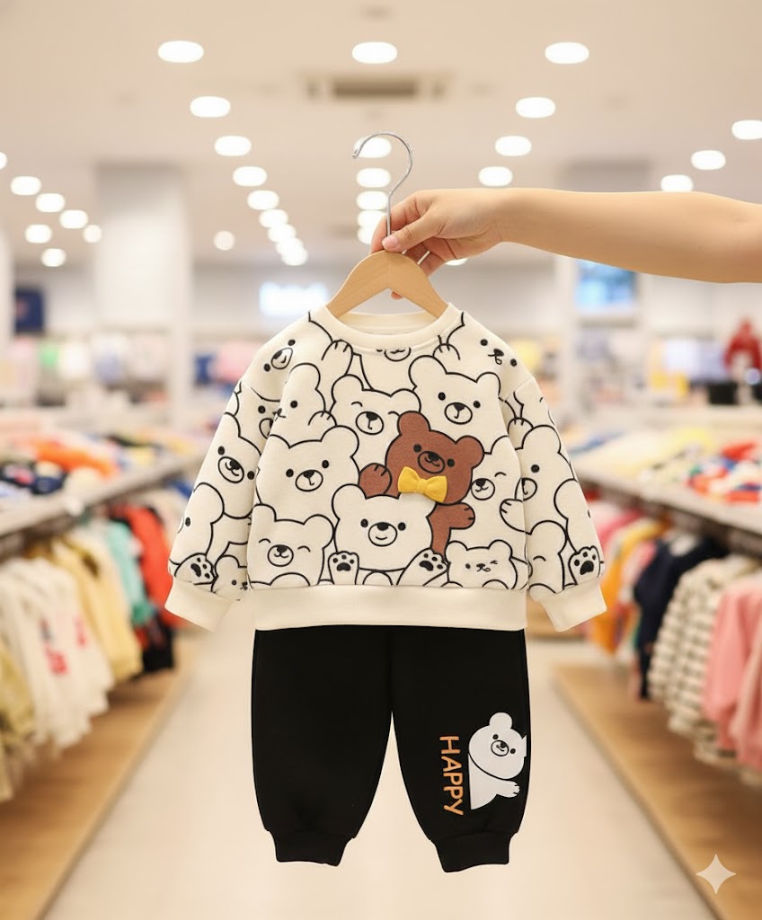 2 PCs printed Tracksuit for kids