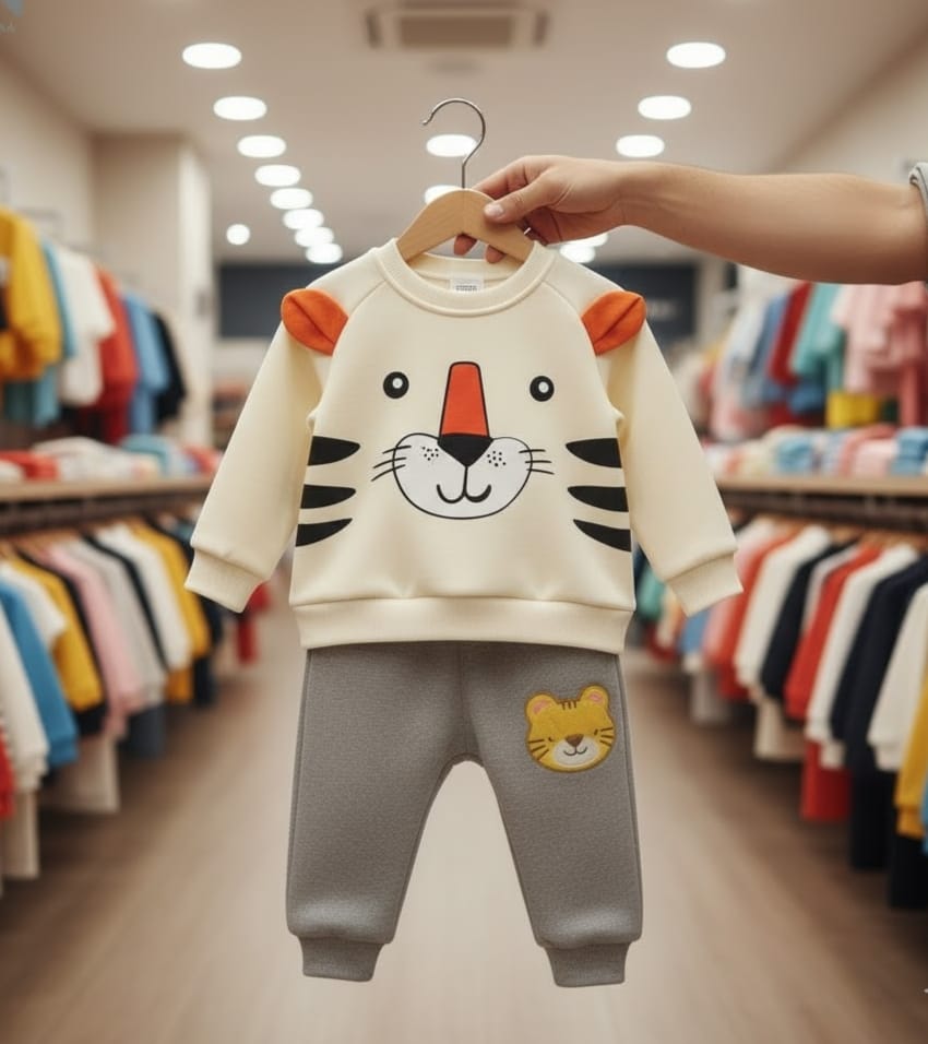 2 PCs printed Tracksuit for kids