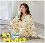 ORANGE FLOWER PRINTED PJ SUIT FULL SLEEVES
