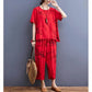 RED RING CAPRI PRINTED NIGHT SUIT