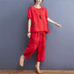 RED RING CAPRI PRINTED NIGHT SUIT