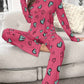 Heart pattern printed night suit