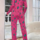 Heart pattern printed night suit