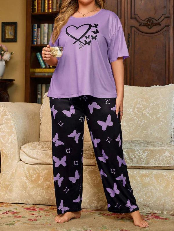 Butterfly Purple PJ Suit