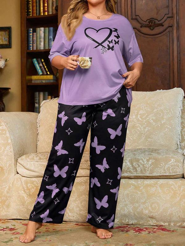Butterfly Purple PJ Suit