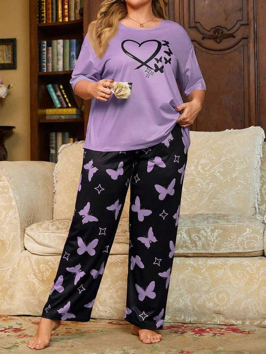 Butterfly Purple PJ Suit