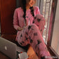 Pink Bunny Printed Night Suit